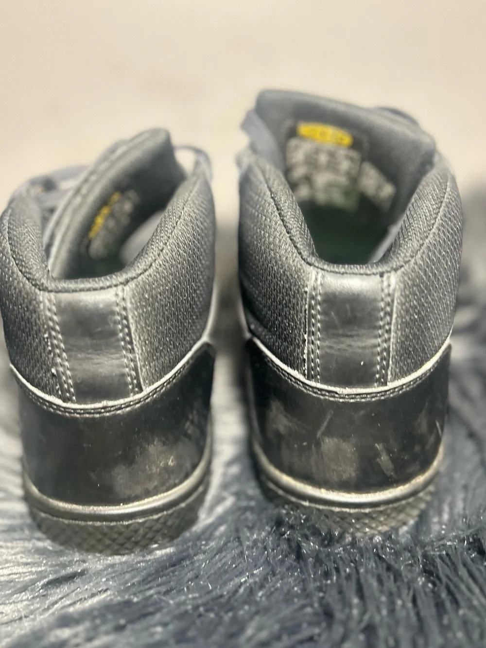 Keen Men's PTC Kenton Mid Work Shoe (Soft Toe) Black Leather Work Boots Size 8